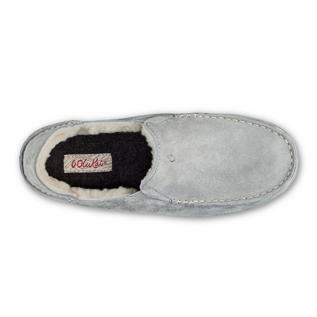 Zapatos Olukai Nohea Slipper - Pantuflas Mujer Grises 20360-279